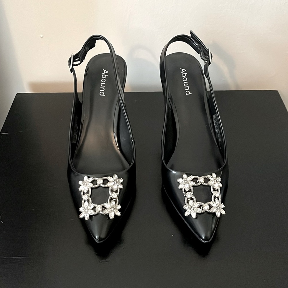 ABOUND RUBBY JEWELED SLINGBACK PUMP